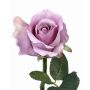 Fake rose DONIA, light purple, 12"/30 cm, Ø 2.8"/7 cm