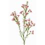 Decorative wax flower branch FRINDALS, dark pink, 26"/65cm, Ø0.6"-0.8"/1.5-2cm