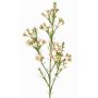 Decorative branch, wax flower FRINDALS, light pink-white, 26"/65cm, Ø0.6"-0.8"/1.5-2cm