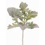 Artificial branch of white-felted ragwort MARDUAN, Eco Collection, green, 20"/50cm