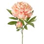 Artificial peony WARDUAN, Eco Collection, salmon, 65cm, Ø15cm