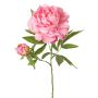 Artificial peony WARDUAN, Eco Collection, pink, 65cm, Ø15cm