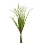 Artificial lily of the valley bunch PLEXO, white, 12"/30cm