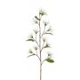 Artificial branch of callistemon GRAMLO, flowers, white, 5ft/145cm