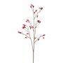 Artificial branch of dog rose ZORLEN with rose hips, red, 35"/90cm