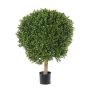 Artificial boxwood TOM, natural trunk, crossdoor, 80cm, Ø60cm