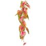 Artificial Anthurium MANFYR, stem, hanging, pink-green, 35"/90cm