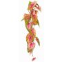 Artificial Anthurium MANFYR, stem, hanging, pink-green, 35"/90cm