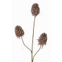 Artificial carnation branch MARDUEN, green-pink, 30"/75cm, Ø2"/5cm