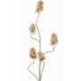 Artificial carnation branch MARDUEN, beige, 4ft/115cm, Ø2"/5cm