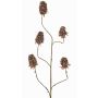 Artificial carnation branch MARDUEN, green-pink, 4ft/115cm, Ø2"/5cm