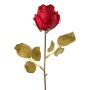 Artificial flower Rose GROLK, dry look, red, 18"/45cm