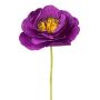 Decorative flower Ranunculus PINERY made of paper, violet, 14"/35cm