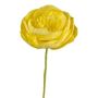 Decorative flower Ranunculus PINERY made of paper, yellow, 18"/45cm