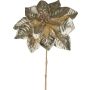 Artificial flower Poinsettia MERVLON, champagne, 26"/65cm