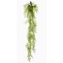 Artificial hanging plant: Asparagus plumosus 'SHALLON' on a branch, green, 5ft/150cm