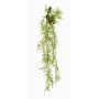 Artificial hanging plant: Asparagus plumosus 'SHALLON' on a branch, green, 4ft/110cm