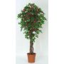 Artificial bougainvillea INGTRAUD, real stems, flowers, fuchsia, 6ft/175cm - Made in Italy