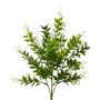 Artificial buckthorn LASTAS on a stem, with berries, green-white, 14"/35cm