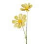 Decorative cosmos branch BOLHIN, metallic green, 22"/55cm