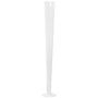 Large slim floor vase WANJA, glass, foot, transparent, 24"/60cm, Ø4.3"/11cm