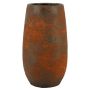 Ceramic flower vase OLEG, rusty brown, 16"/40cm, Ø9"/22cm