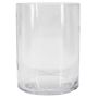 Cylindrical vase made of glass SANSA OCEAN, recycled, clear, 8"/20cm, Ø6"/15cm