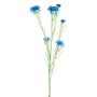 Decorative cornflower branch OHNDI, blue, 3ft/95cm