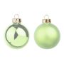 CLARIBELLE Christmas tree bauble, matt-gloss, 36 pieces, light green, Ø4cm