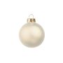 CLARIBELLE Christmas tree bauble, matt, 30 pieces, champagne, Ø6cm