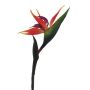 Artificial flower Strelitzia LAMONTI, orange-violet, 33"/85cm