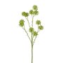Artificial safflower branch JOLVIN, green, 26"/65cm