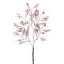 Artificial juniper branch BLANTOR, berries, cones, frosted, white, 31"/80cm