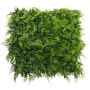 Artificial fern mat / hedge KATIMA, crossdoor, green, 20"x20"/50x50cm
