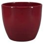 Ceramic pot for plants TEHERAN BASAR, wine red, 6"/15cm, Ø7"/17,5cm