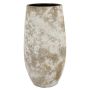AROON ceramic plant vase with grain effect, antique white, 50cm, Ø26cm