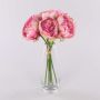 Artificial peony bunch LISSADA, light pink, 30cm