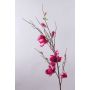 Artificial magnolia branch GLIVOR, fuchsia, 4ft/115cm