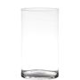 Cylindrical glass vase SANYA EARTH, clear, 30cm, Ø16cm