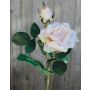 Artificial rose SINJE, pale pink, 14"/35cm, Ø3.5"/9cm