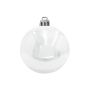 Christmas tree ball TEODORA, 4 pcs, shiny white, Ø4"/10cm