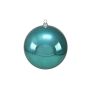 Christmas tree ball TEODORA, shiny turquoise, Ø12"/30cm
