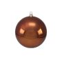Christmas tree ball TEODORA, shiny copper, Ø12"/30cm