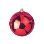 Christmas tree ball TEODORA, shiny red, Ø12"/30cm