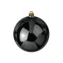 Christmas tree ball TEODORA, shiny black, Ø12"/30cm