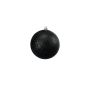 Christmas tree ball ABELIA, 4 pcs, glitter, black, Ø3.9"/10cm