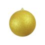 Christmas tree ball CANELA, glitter, gold, Ø8"/20cm