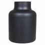 SIARA glass table vase, matt black, 20cm, Ø15cm