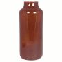 Glass table vase SIARA, amber-clear, 14"/35cm, Ø6"/15cm