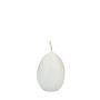 Easter egg candles LEONITA, white, 6cm, 4.5cm, 7h – Made in Germany